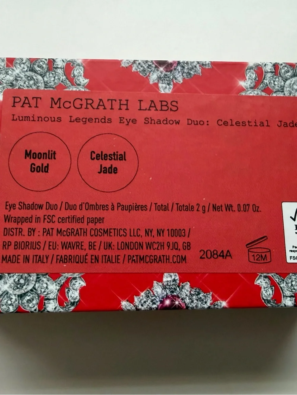 Pat McGrath Labs Luminous Legends Eye Shadow Duo Celestial Jade, Moonlight Gold